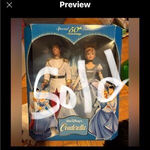 DISNEY 50th Anniversary set CINDERELLA AND HER PRINCE